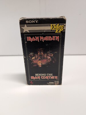 Iron Maiden - Behind The Iron Curtain RARE out of print 4 track VHS '84