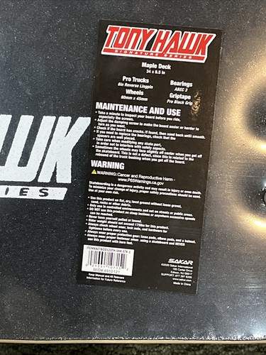 Tony Hawk Signature Series Skateboard - Maple Deck -Pro Trucks - Brand New