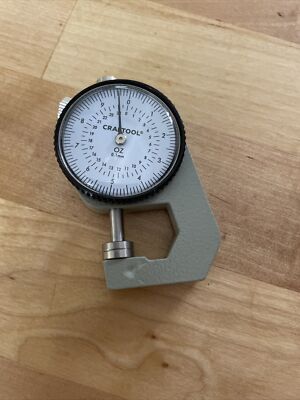 Thickness Measure Round Dial Gauge Gage Tester Leather Craft Pocket 0-10m.nu