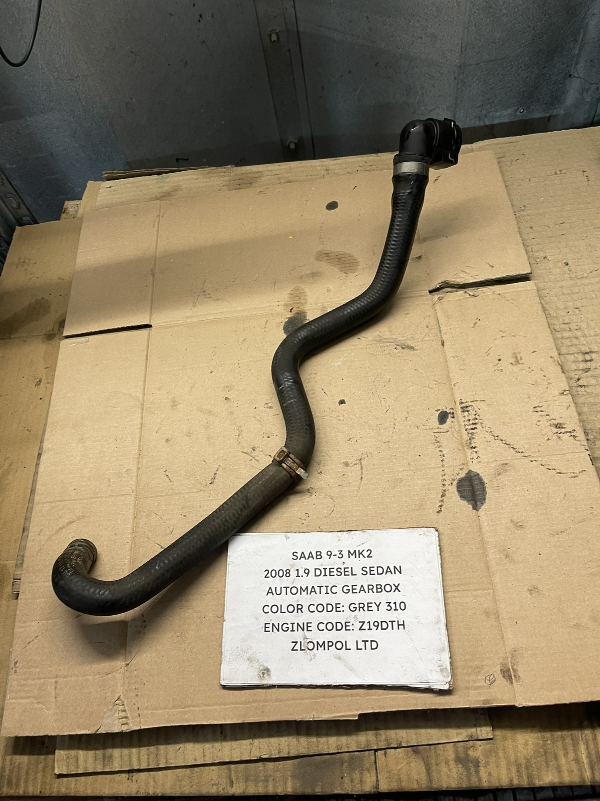 Saab 9-3 MK2 2008 1.9 Diesel Water Coolant Hose Pipe GM13119230