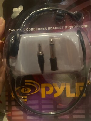 Pyle PLM31 Cardioid Condenser Headset Microphone, Flexible Wired Boom New