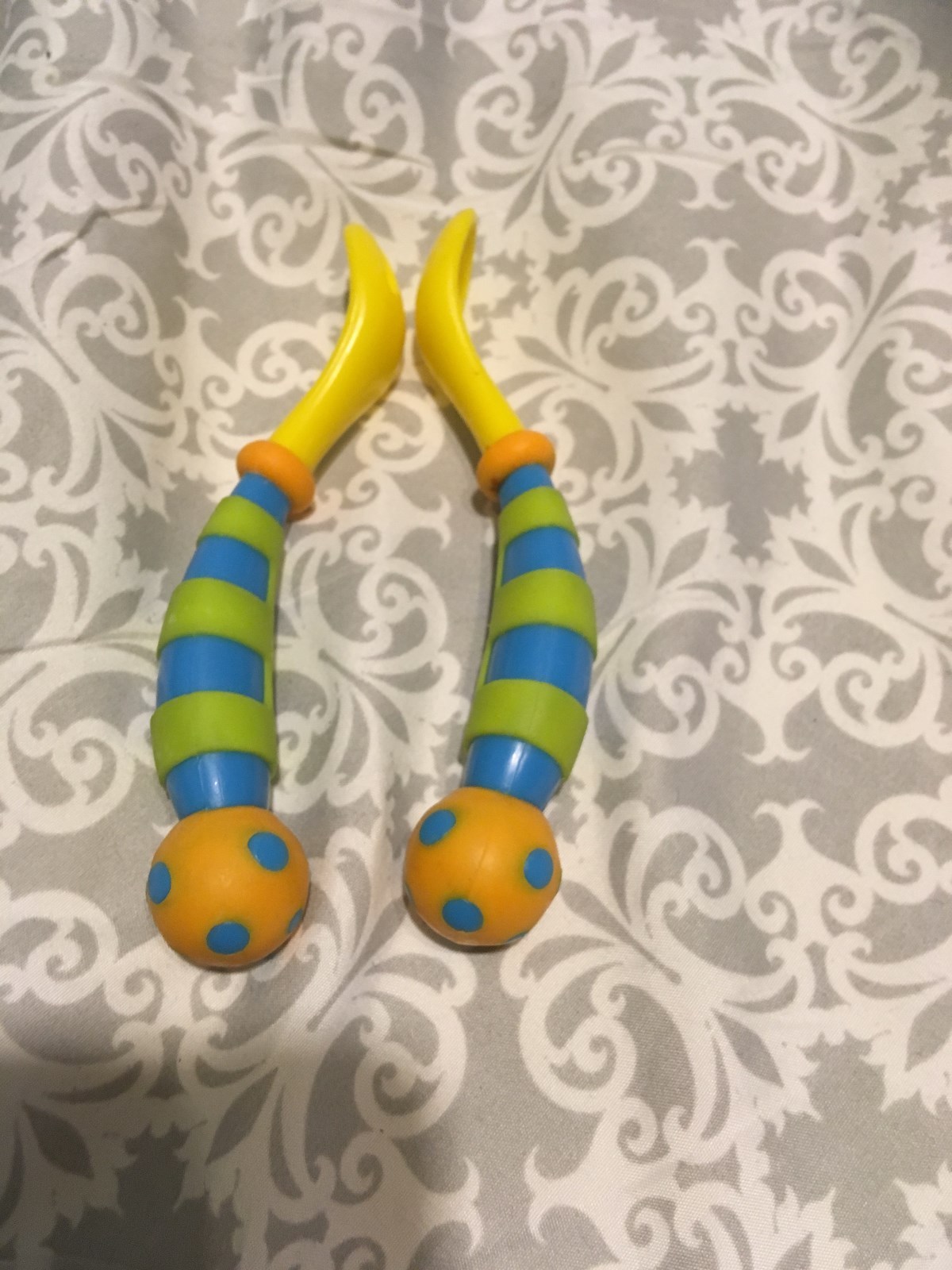 Baby Spoon & Fork - Blue and Yellow