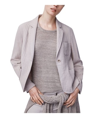 B NEW YORK Womens Beige Wear To Work Top Coat M