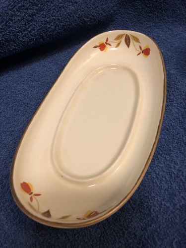 Hall Jewel Autumn Leaf ‘Wings’, 'Butterfly', 'Quarter-Pounder' Butter Dish