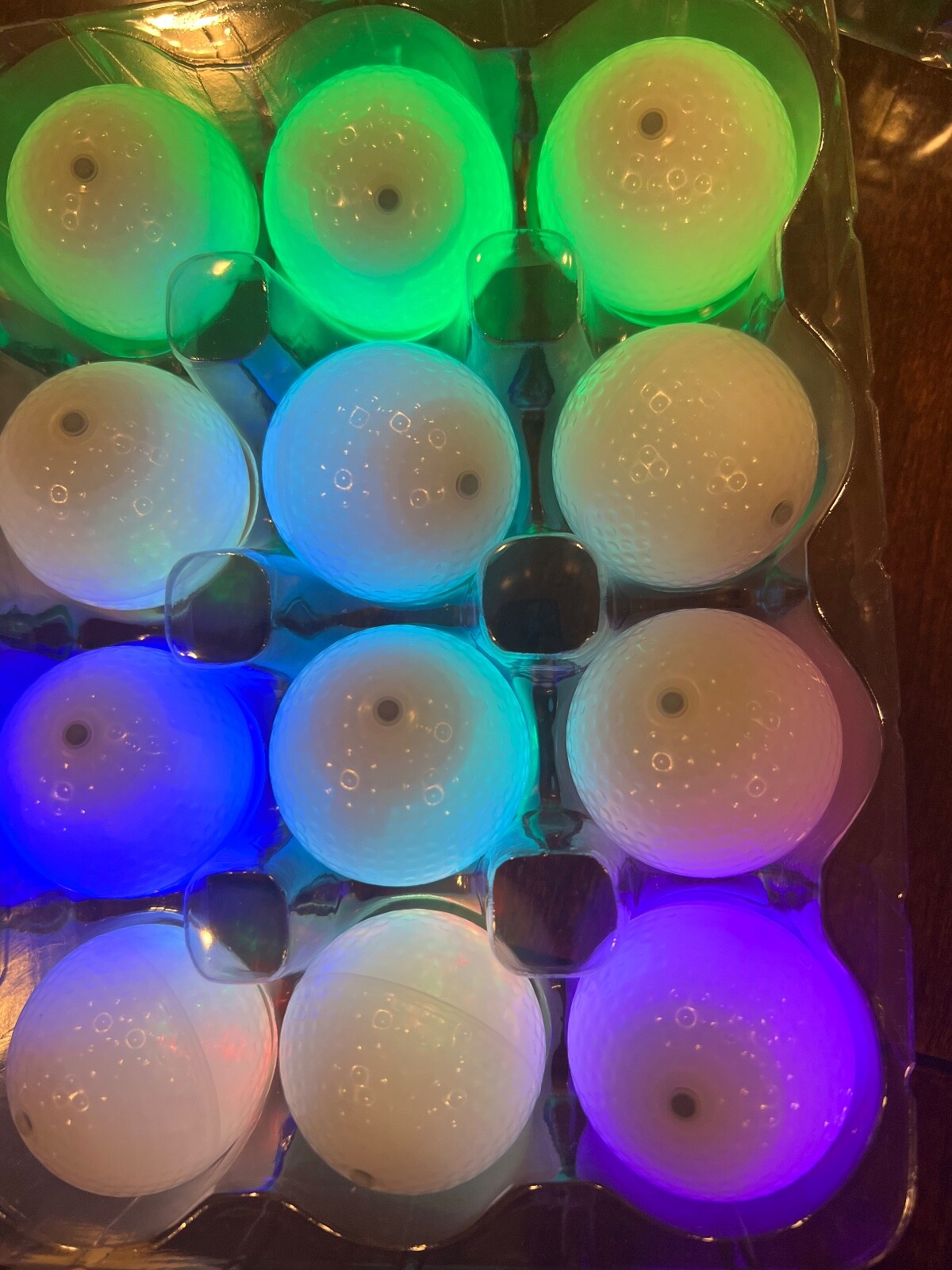12pcs Golf Ball Light up LED Golf Balls Night Golf