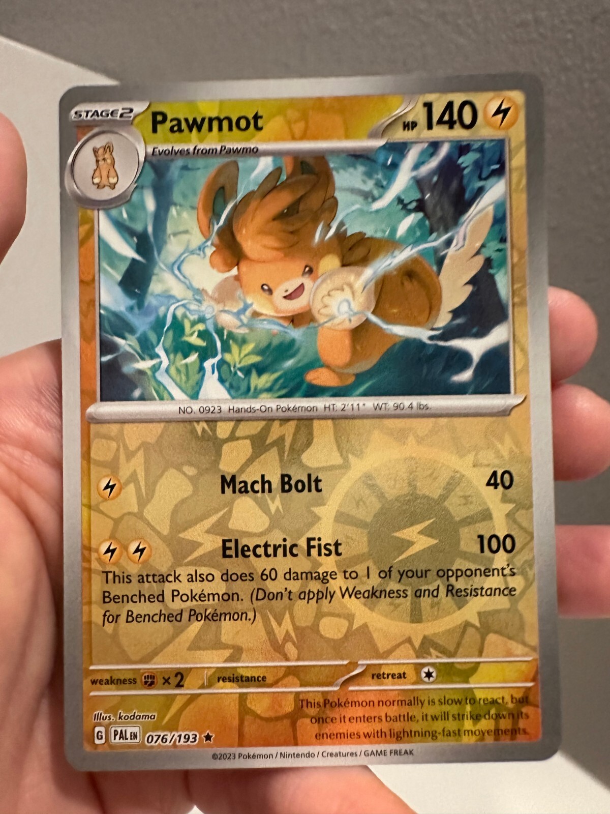 わしも Pawmot 76/193 Rare Reverse Holo TCG Pokemon NM 1212#036 | eBay