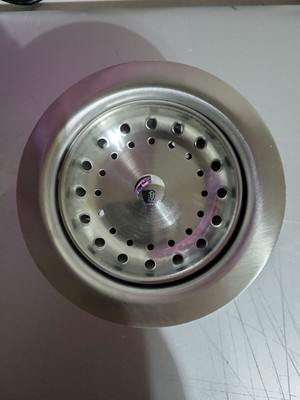 KONE 3-1/2'' Kitchen Sink Stainless Steel Drain Assembly with Basket  Stopper Kit