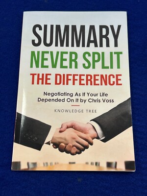 Summary Never Split The Difference by Chris Voss (2020, Softcover)