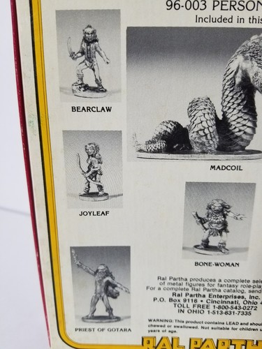 NIB Rare unsealed Elfquest Personalities Metal Figures Ral Partha Set Unpainted