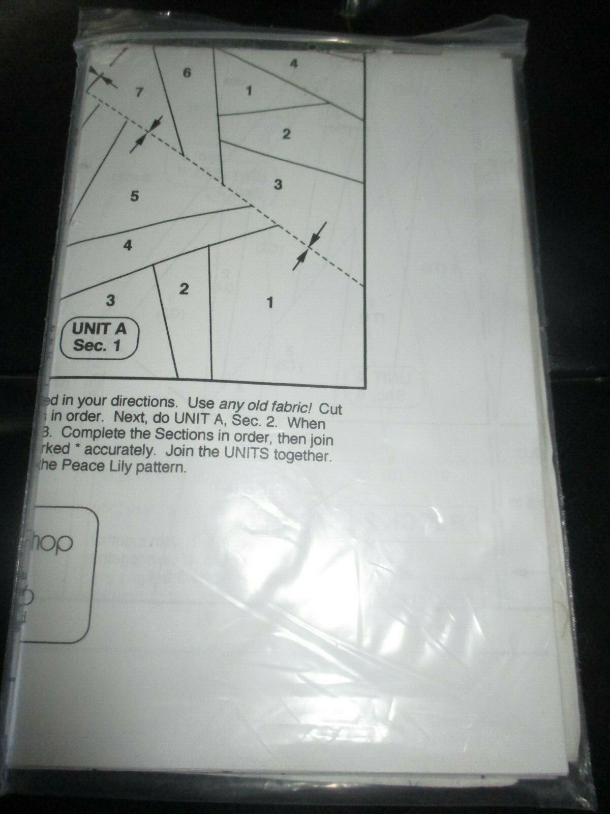 VINTAGE The Designer's Workshop PEACE LILY Quilting QUILT PATTERN - 1991