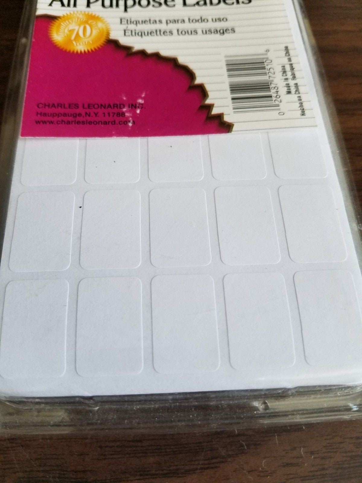 450 White Self-Adhesive All Purpose Labels 15 Sheets 1/2