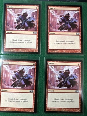 4X MTG Shock Magic 2014 155/249 Regular Common
