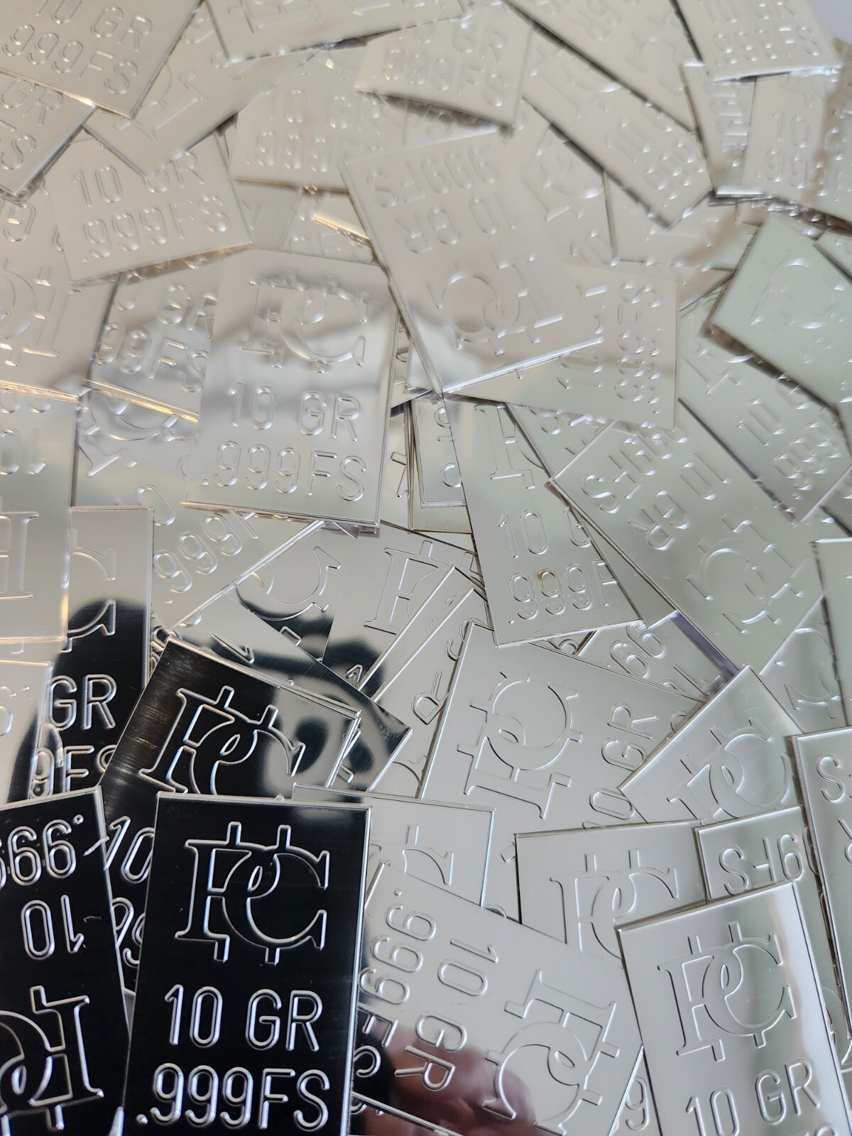 Silver Bars .999 Silver Silver Bullion Silver Metal Bars 20 Pack Silver Stamps