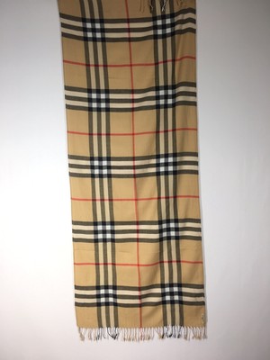 Burberry Shawl Scarf Women’s Nova Check Beige