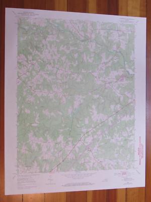 Warfield Virginia 1970 Original Vintage USGS Topo Map
