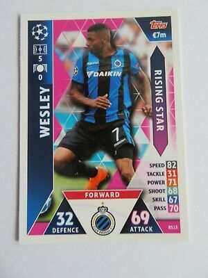 2018-19 18/19 Topps UEFA Champions League Match Attax Wesley RS15