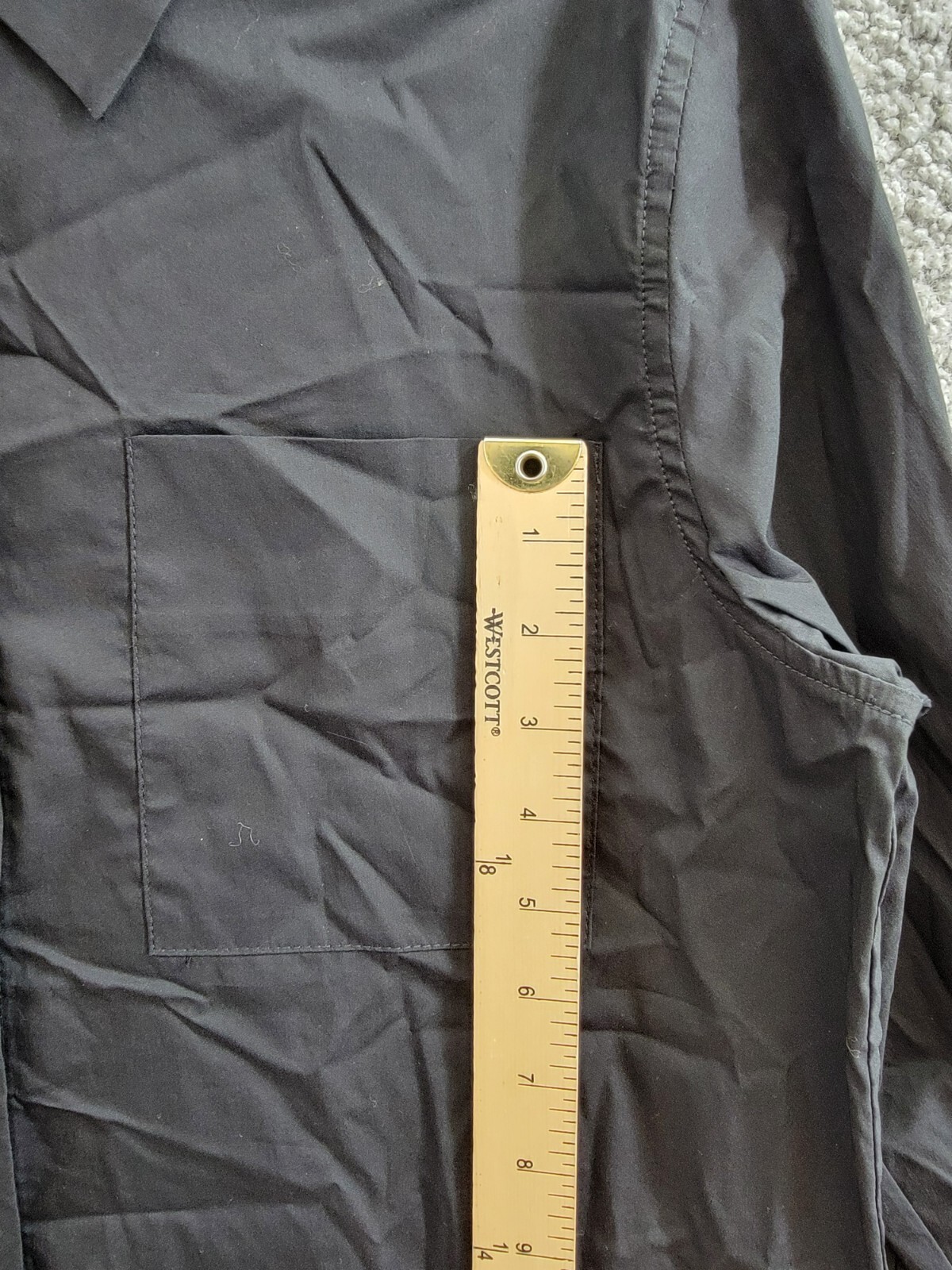 English Factory Feather Pointed Shirt Women's XS Black Button Front Closure L/S - Picture 7 of 15