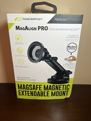 Bracketron MagAlign New. Pro Magsafe Car Mount Window/Vent/Dash 2023