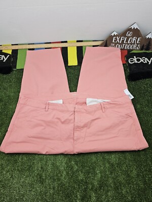 Old Navy Pixie Womens Chino Pants Ankle High Rise Size 30 Plus Color Pink Coral