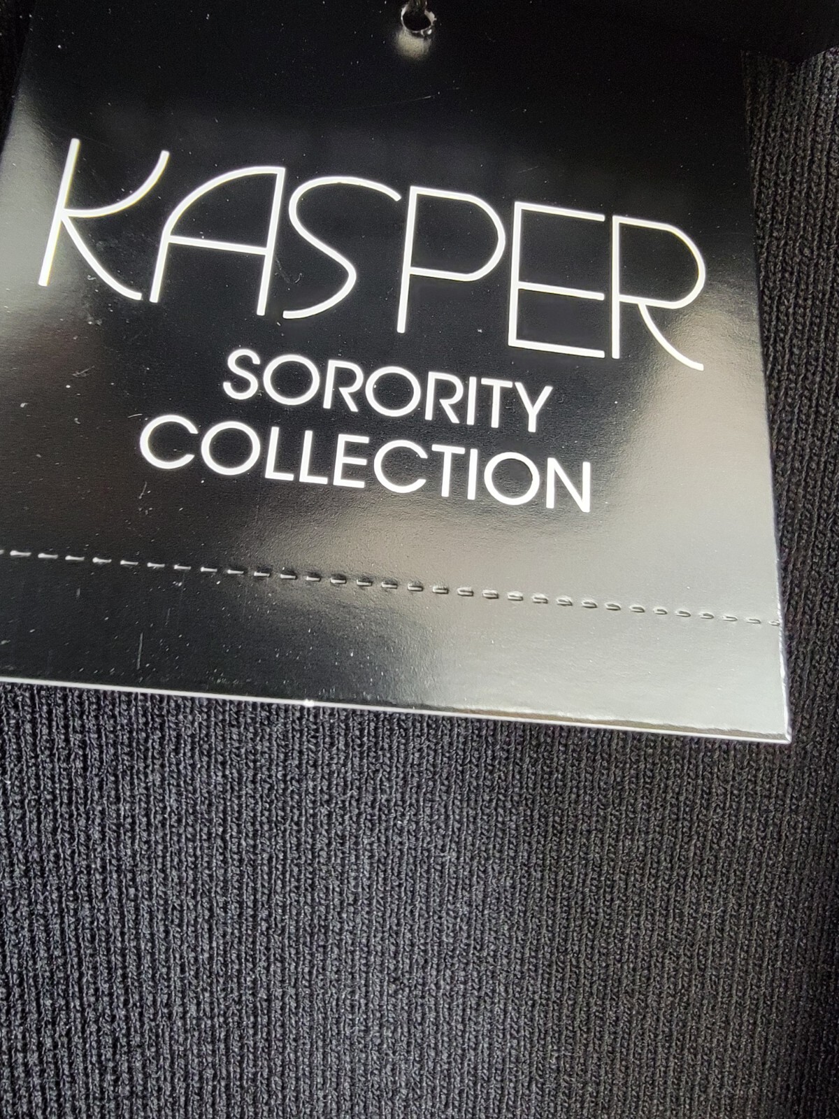 Kasper Open-Front Long-Sleeve Sweater Women's XS Black Solid Pull On Closure - Picture 16 of 17