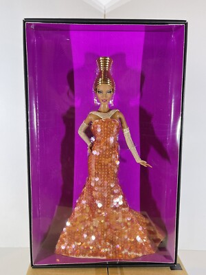 Stephen Burrows Alazne Barbie 2012 X8279 Sealed Shipper 6,200 worldwide Gold
