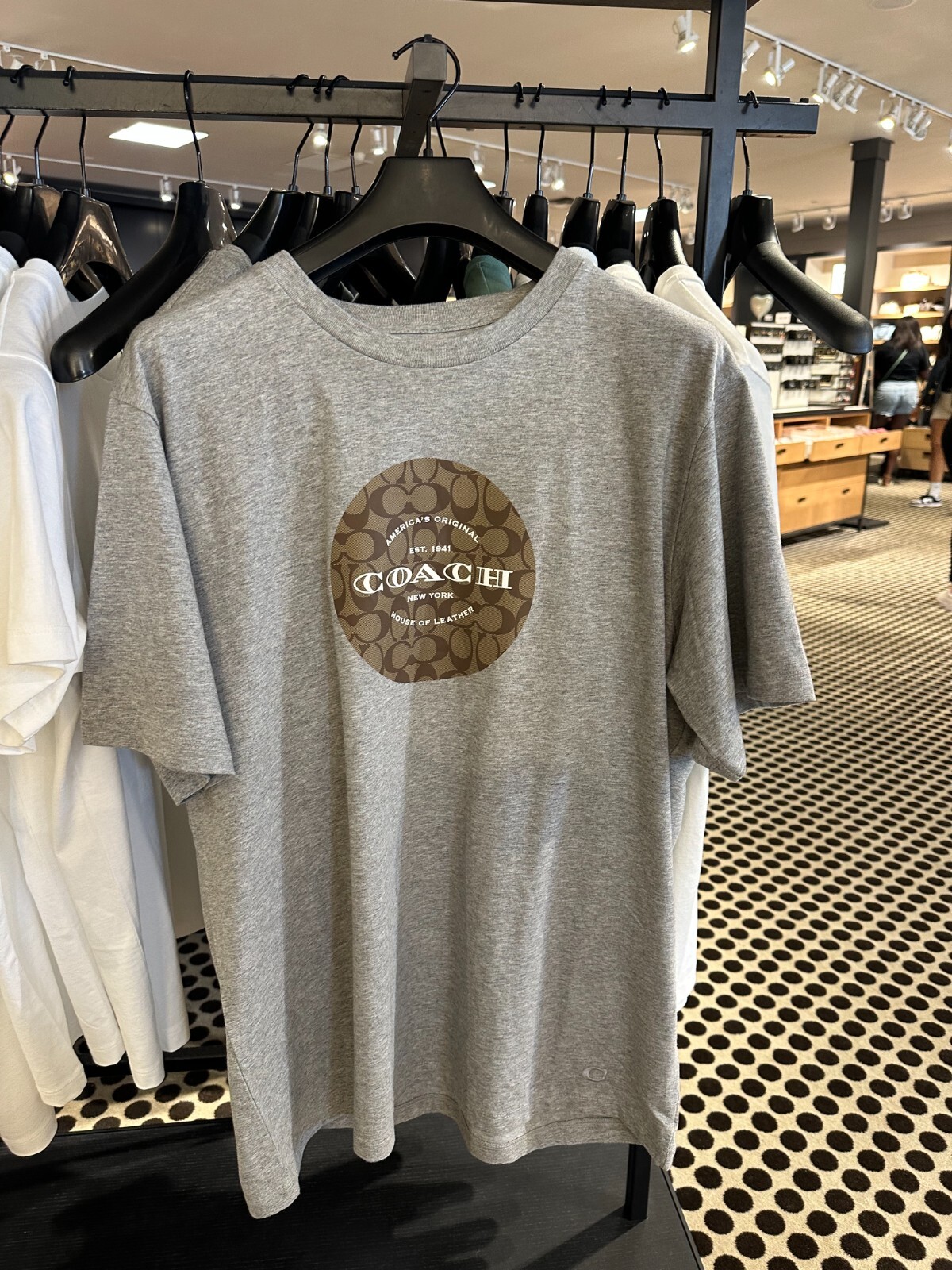 coach Signature T Shirt Heather Grey | eBay