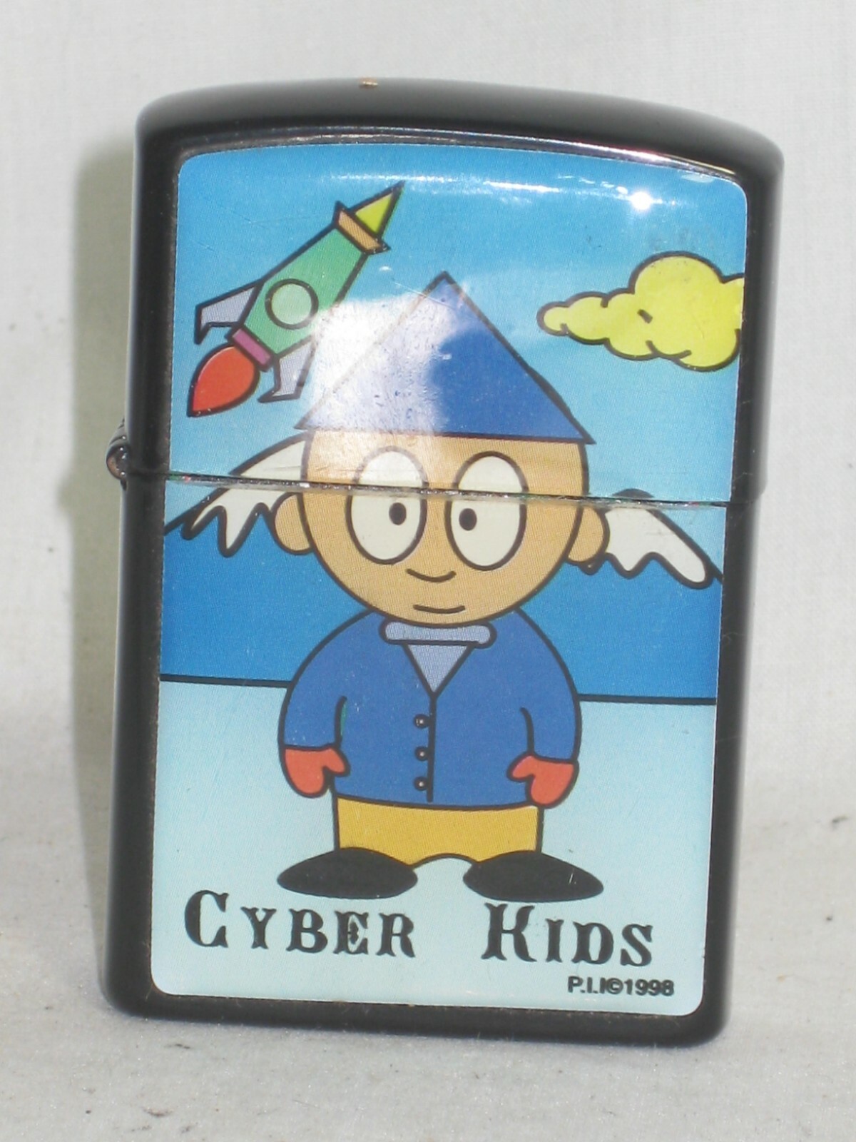 vintage P.I.I. 1998 CYBER KIDS lighter nos cartoon kid