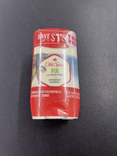 Old Spice Fiji with Palm Tree Deodorant Twin Pack  2.6 oz EX