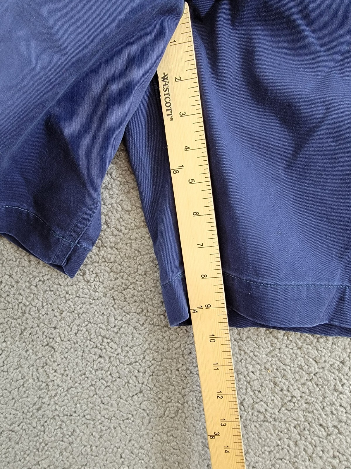 Polo Ralph Lauren Big & Tall Classic-Fit Chino Shorts Men's 42T Navy Button Zip - Picture 7 of 18