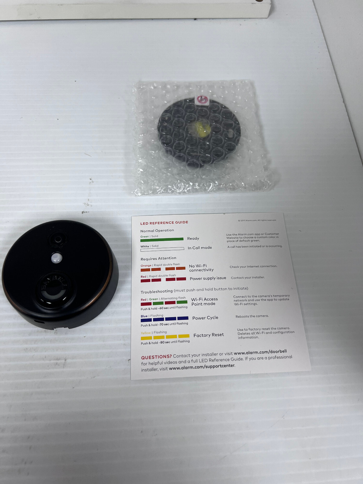 Alarm.com Wi-Fi Doorbell Camera SkyBell HD Edition BRONZE