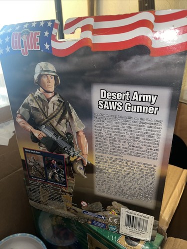 G.I. Joe Army Ranger Desert SAWS Gunner NIB Hasbro 2003