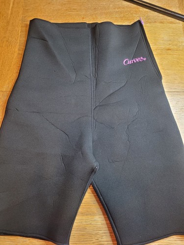 Curves Trimming Shorts 1x Black Womens Slimming Plus Active | eBay