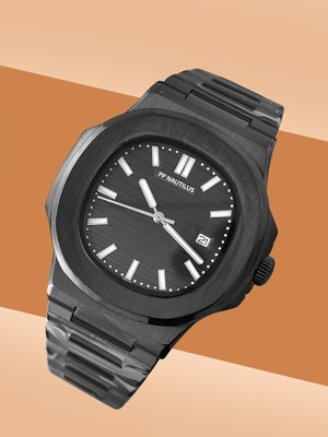 PP Nautilus: The Pinnacle of Luxury and Swiss Precision Black Wrist Watch