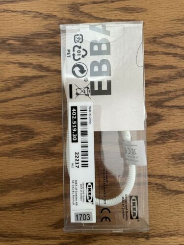 Ikea Ebbared LED Clip On Clamp Book Light Lamp White NEW
