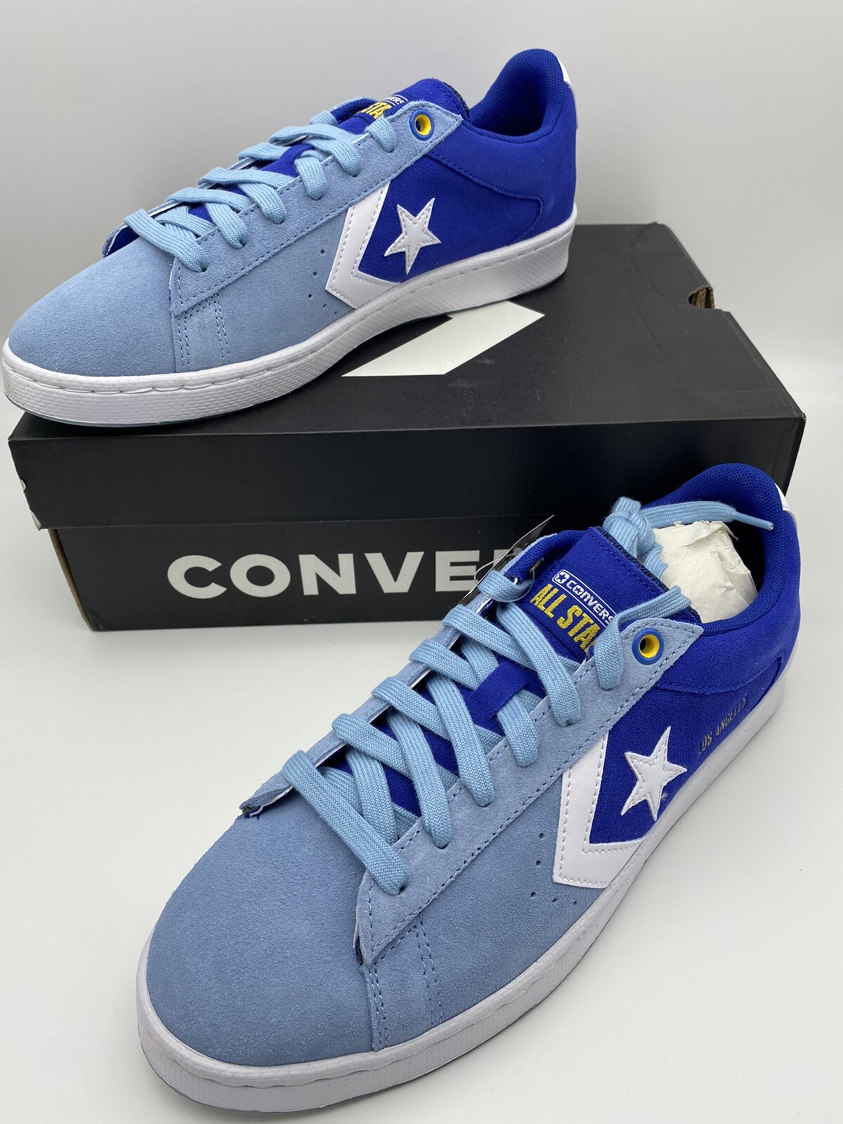 Converse Pro Leather Heart Of The City Los Angeles LA Blue 170239C Men Size  9: купить с доставкой из США, цена 15 006 руб - (403480639372)