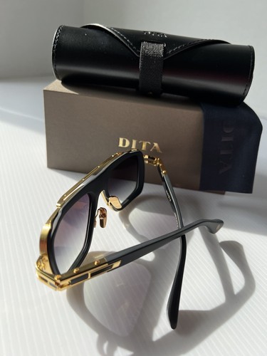 Pre-owned Dita Lxn-evo Dts403-a-01 Matte Black Gold Gray Gradient Lens Sunglasses Authenti