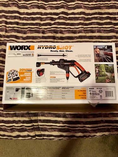 WORX WG629 Cordless Hydroshot Portable Power Cleaner USED