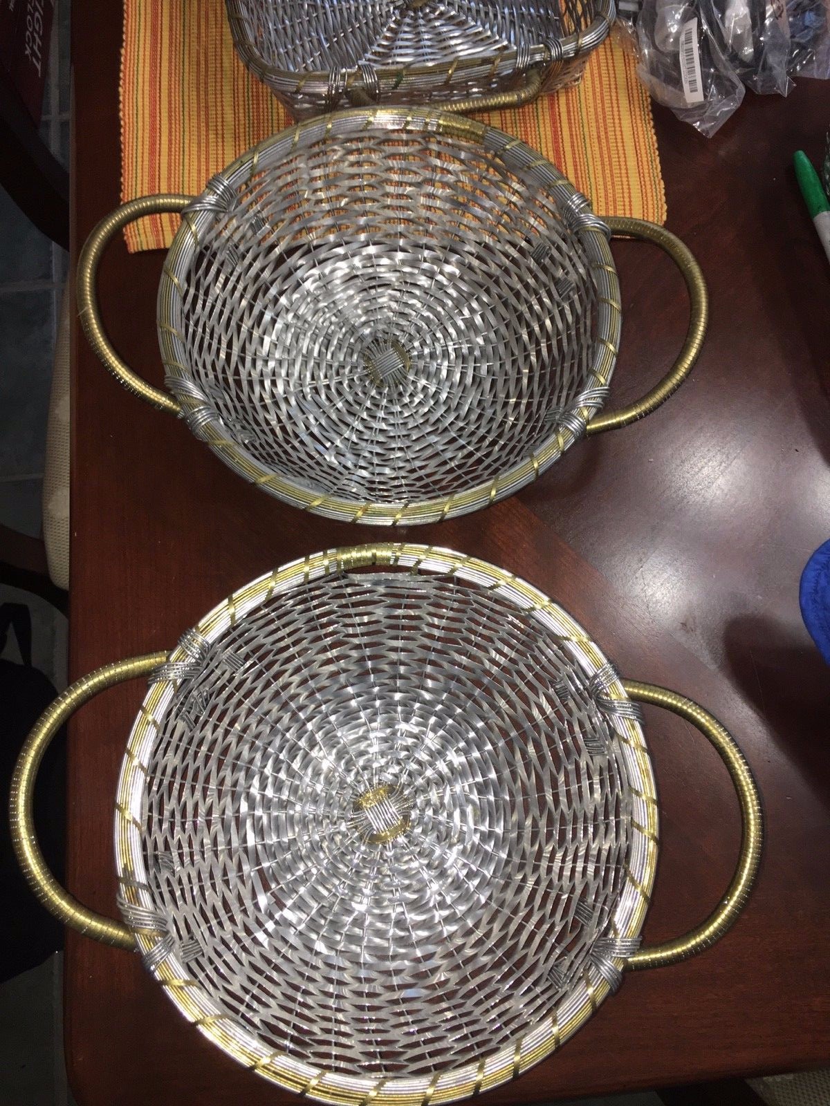 Set of 4 Metal baskets for Kitchen