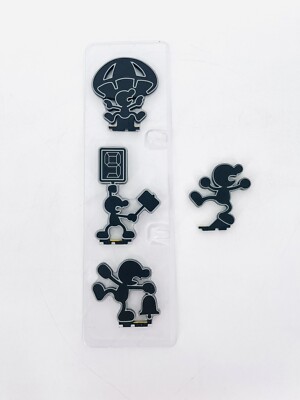Mr. Game & Watch Nintendo Super Smash Bros. Amiibo Figure Changeable Full Set
