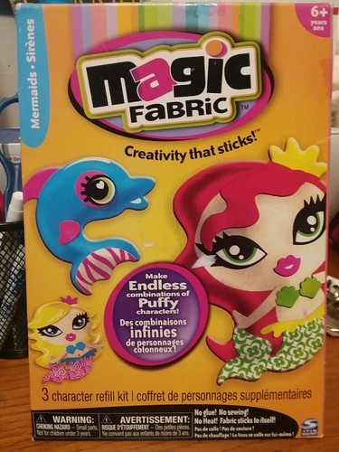 Magi Fabric Craft Kit Lot of 5 character refills NEW mermaids rocker gals Puppy