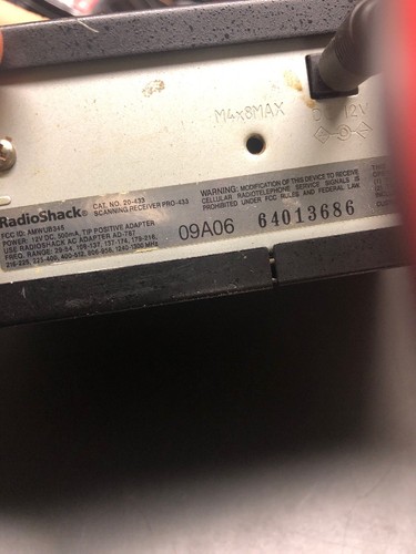 Radio Shack PRO-433 1000 Channel Fire Emt Police Triple Trunking Police Scanner
