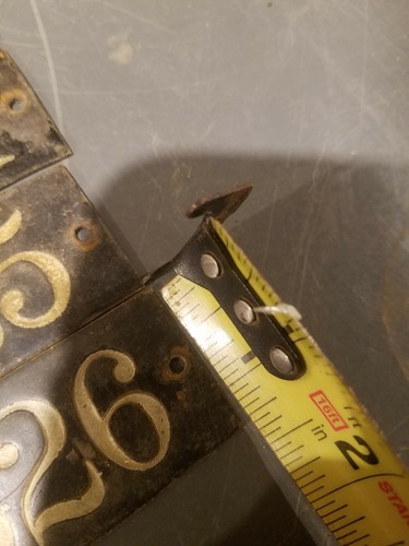 Brass Tags Hotel Number Plate Room Locker Steampunk Estate Illinois lamoine