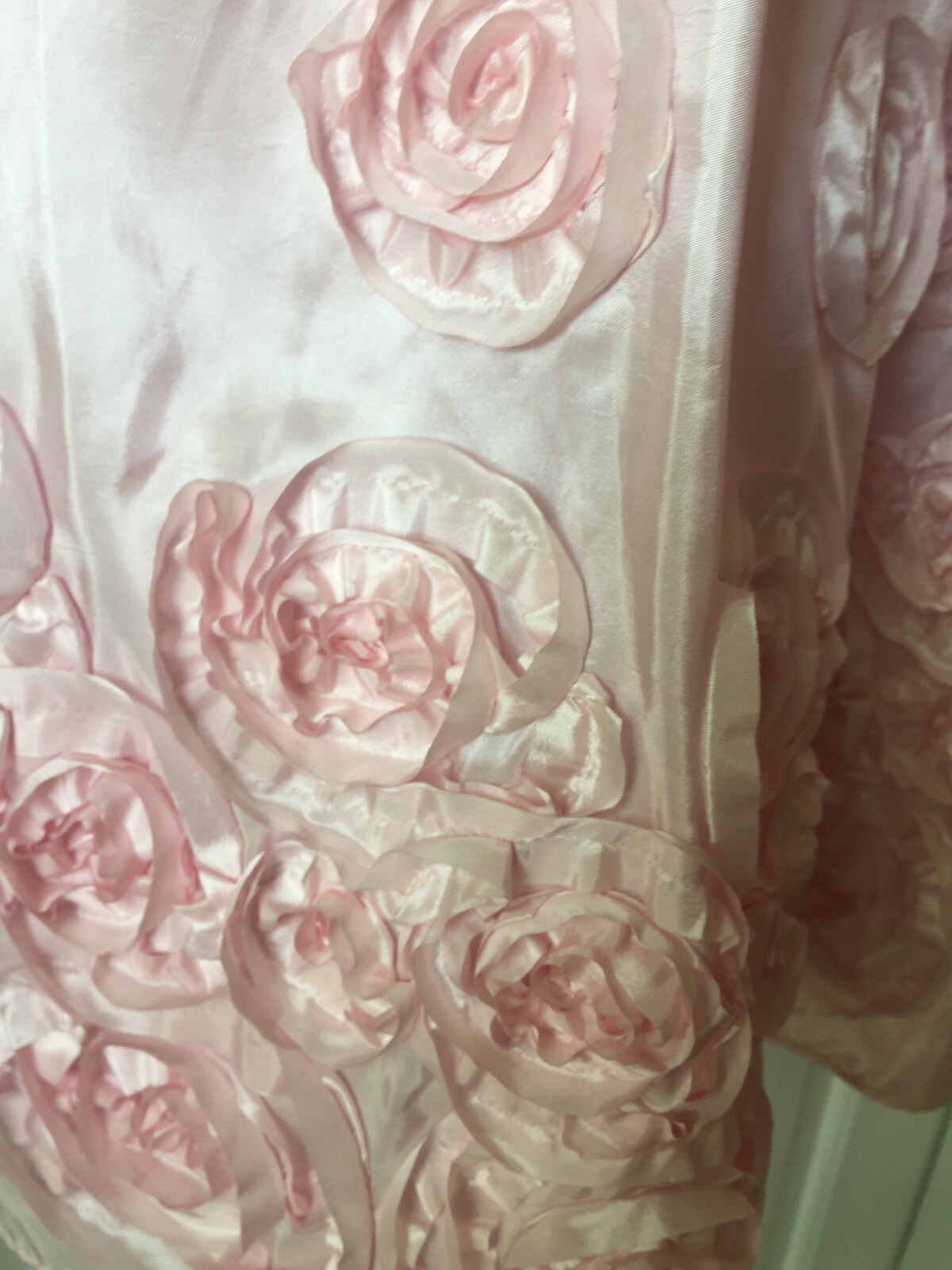 Gorgeous pink with flowers & tulle Easter/Flower Girl Bonnie Jean Dress Size 10