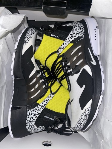 Acronym x Nike Air Presto Mid “Dynamic Yellow” 2018 FW 18 Size 11 - Nike Air Presto Mid x Acronym Dynamic Yellow 2018