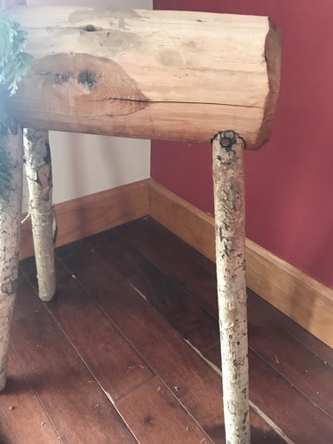 Handmade Wooden Standing Baby Reindeer