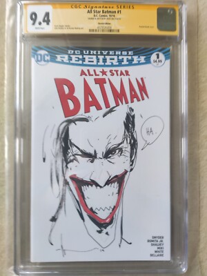 Original Joker Sketch By Jock CGC Signature Series Sketched & Signed