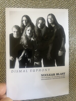 Dismal Euphony Norwegian Metal Group Vintage Rare 5x7 Press Photo Nuclear Blast
