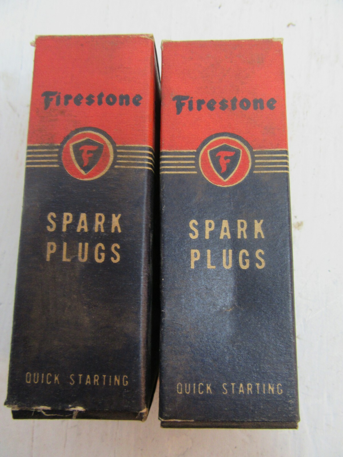 2 Vintage 1930's 40s  Firestone Spark Plugs MH-8/ MH-80 In Box NOS