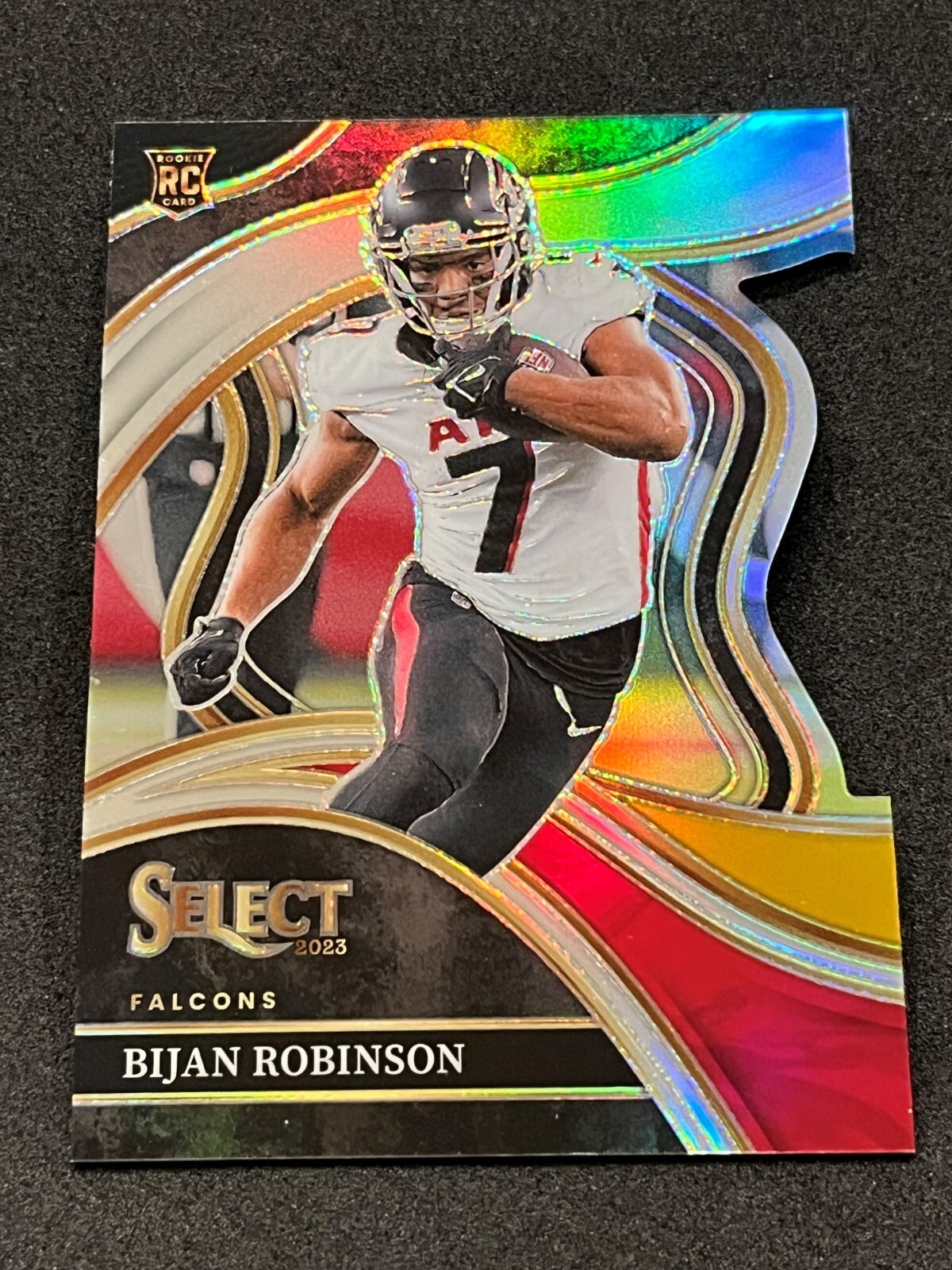 2023 Panini Select Bijan Robinson Club Level Die-Cut Black