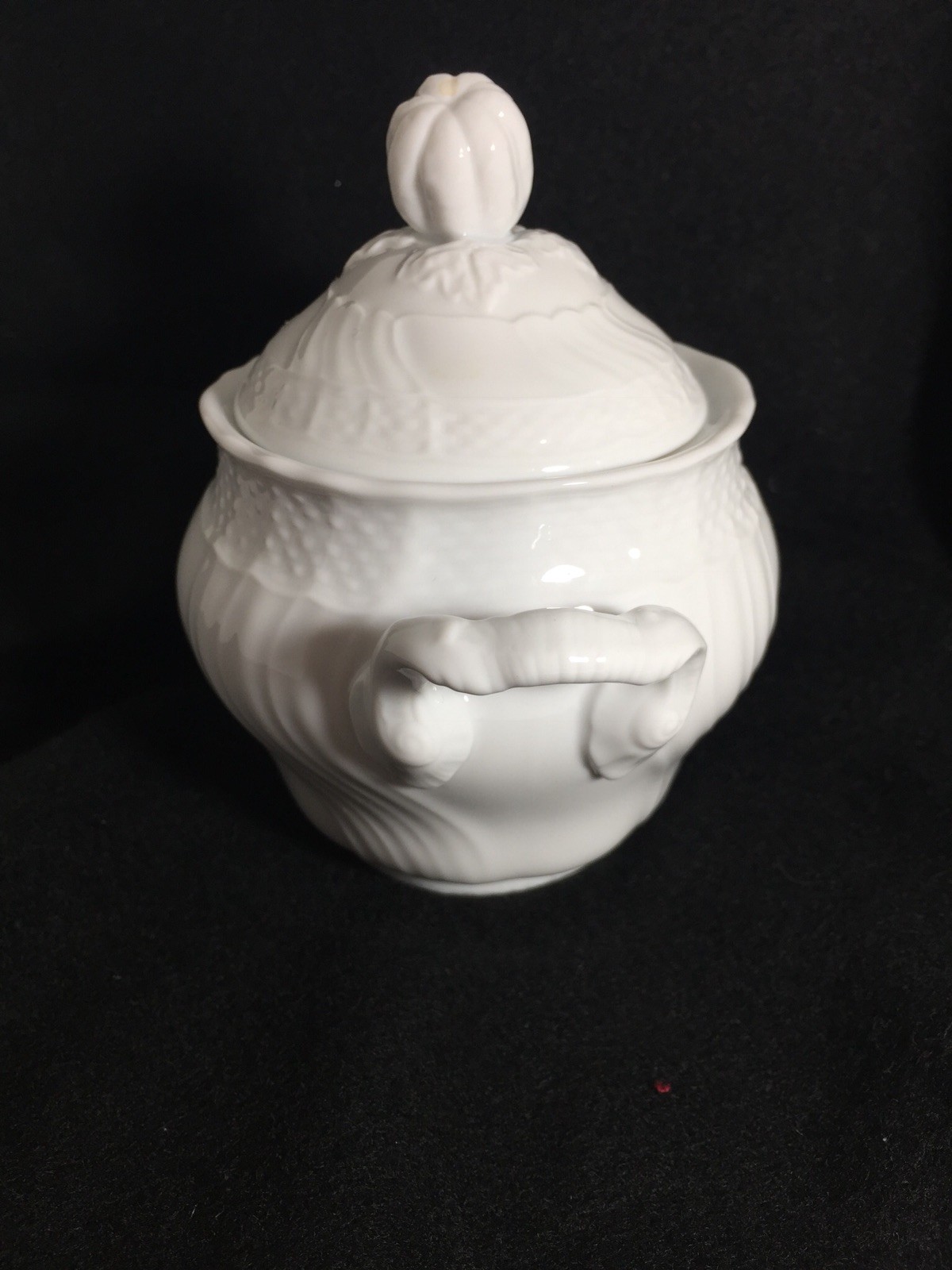 Richard Ginori Sugar Bowl Vecchio White, New, In Box